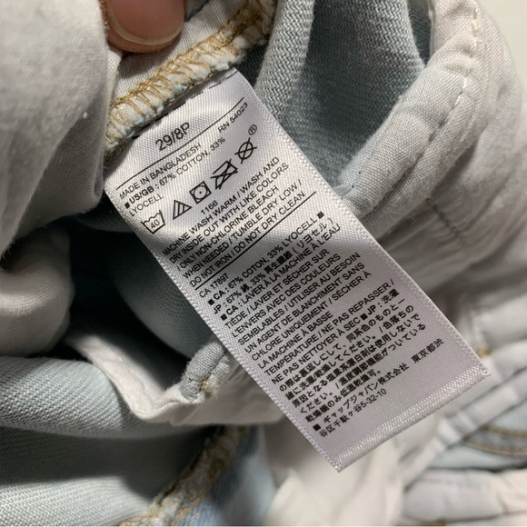 New Banana Republic Womens High Rise Paper Bag Jeans 29/8P Light wash BNWT - Picture 10 of 10